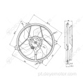 1250.F8 1253.C8 450W Motor ventilador do radiador para PEUGEOT